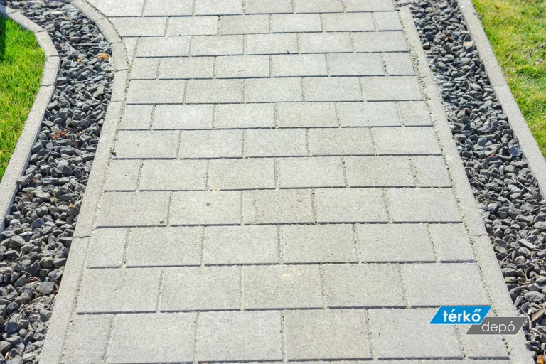 Lakópark kerti sétány Vitép Triton térkőből